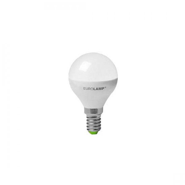 Лампа светодиодная G45 Globe 3Вт Eurolamp 3000К свеча, E14 - LED-G45-03142(D)