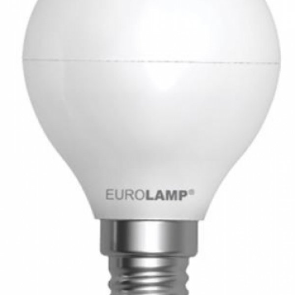 Лампочка LED G45 Globe 3Вт Eurolamp 4100К свеча, E14 - LED-G45-03144(D)
