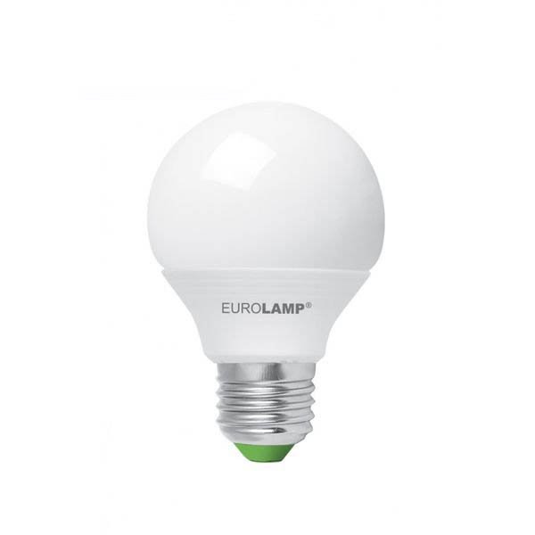 Лампа LED G65 8Вт 3000К, E27 Eurolamp - LED-G65-08272(E)