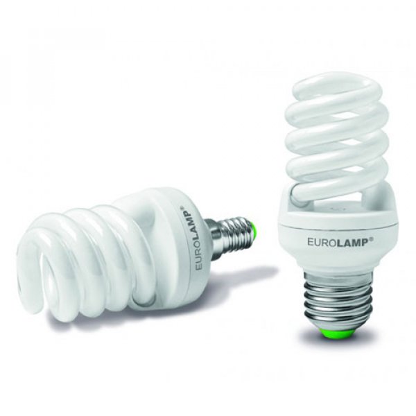 Энергосберегающая лампа 20Вт Eurolamp Spiral T2 4100K, E14 - LN-20144