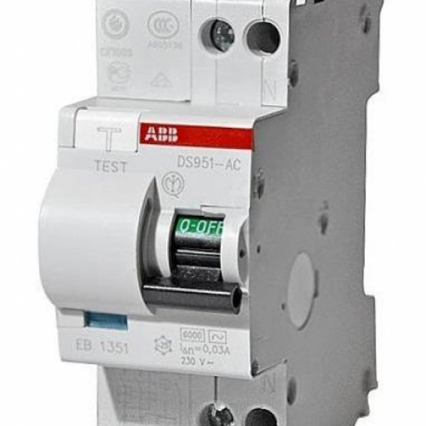 Выключатель дифференциального тока ABB DS 951 AC-B6/0,03A - 16021005