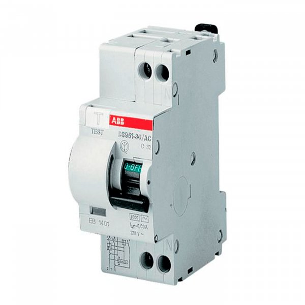Диференціальний автоматичний вимикач ABB DS 951 AC-C16/0,03A - 16021377