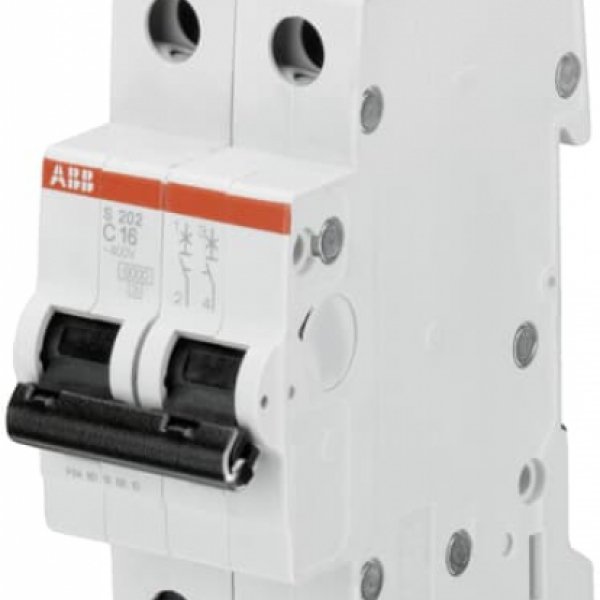 Автоматический выключатель ABB S202-C4 тип C 4А - 2CDS252001R0044