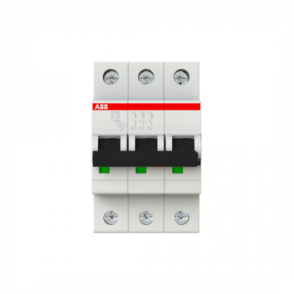 Автоматический выключатель ABB S203-C10 тип C 10А - 2CDS253001R0104