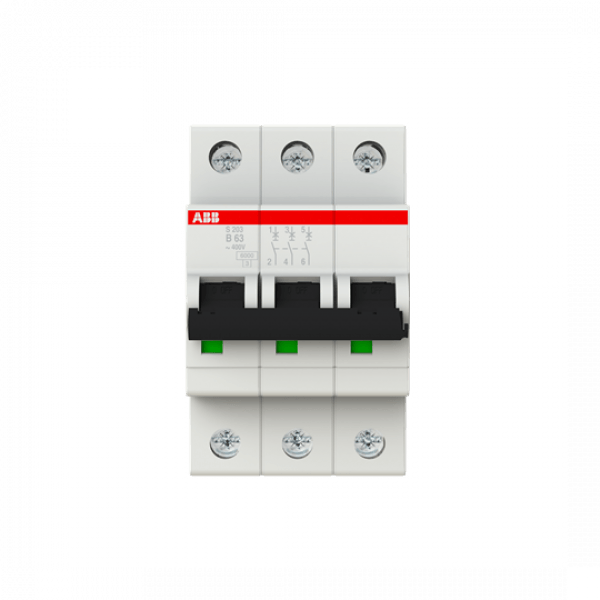 Автомат електричний ABB S203-B63 тип B 63А - 2CDS253001R0635