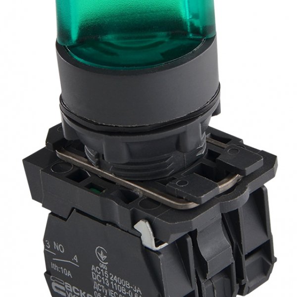 TB5-AK123M5 Кнопка зеленая поворотная 2-х поз. с подсветкой АСКО-УКРЕМ - A0140010165
