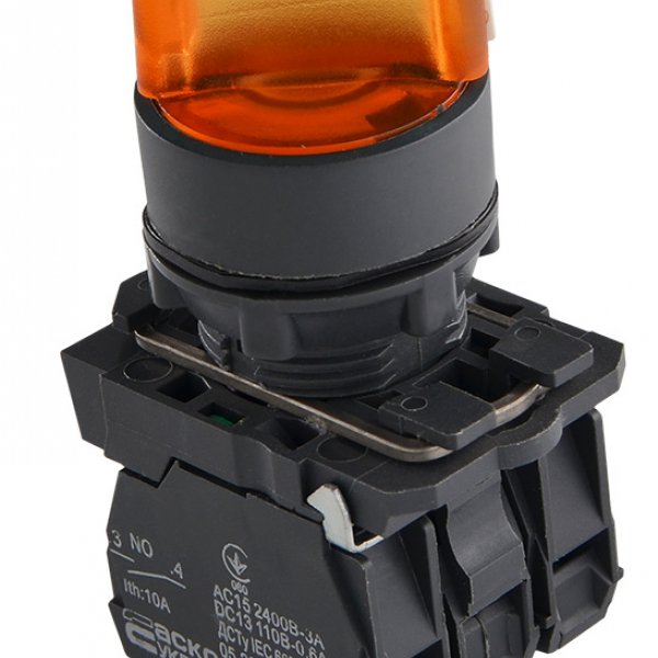 TB5-AK125M5 Кнопка желтая поворотная 2-х поз. с подсветкой АСКО-УКРЕМ - A0140010167