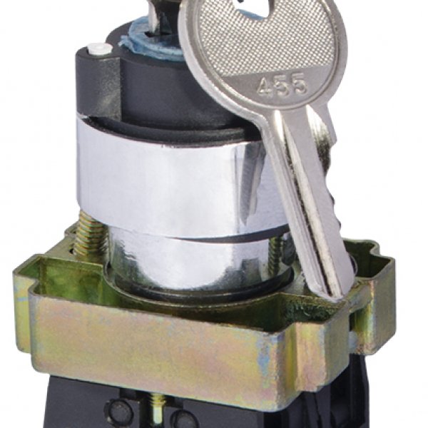 XB2-BG03 Кнопка поворотна з ключем 3-х поз. АСКО-УКРЕМ - A0140010008