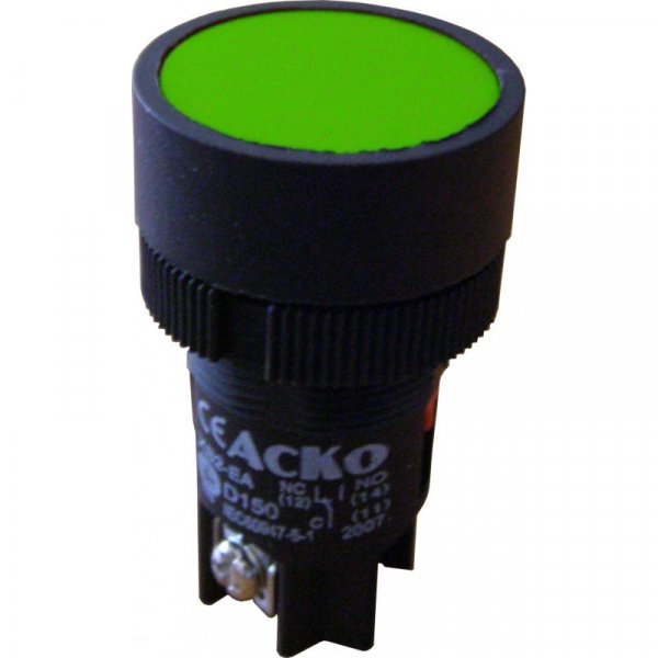 XB2-EH135 Кнопка 'Старт' зеленая с фиксацией (NO+N АСКО-УКРЕМ - A0140010041