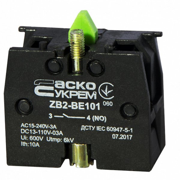 ZB2-BE101 N/O Контакт для кнопок АСКО - A0140010025