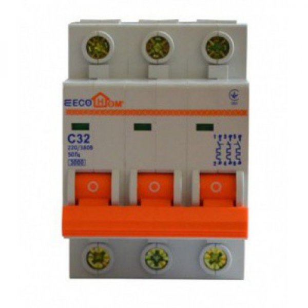 Автоматический выключатель Аско-Укрем ECO 3p С 32A - ECO010030006