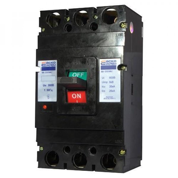 Автоматичний вимикач Аско-Укрем ECO FB/250 3p 200A - ECO060010008