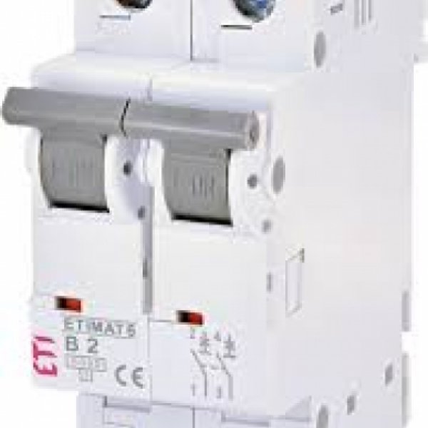 Автоматический выключатель ETI 002113510 ETIMAT 6 2p B 2А (6 kA) - 2113510