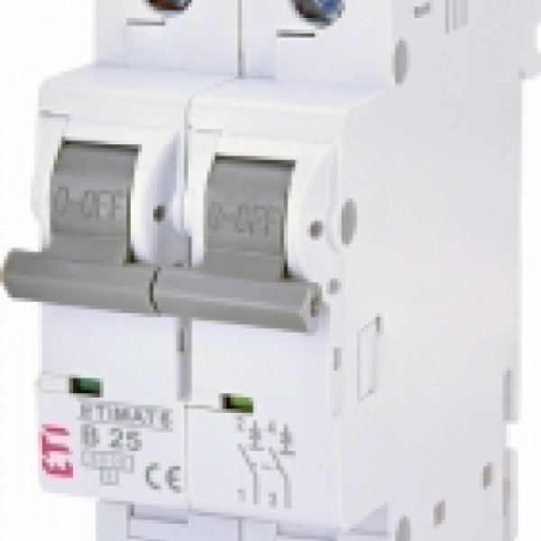 Автоматический выключатель ETI 002113518 ETIMAT 6 2p В 25А (6 kA) - 2113518