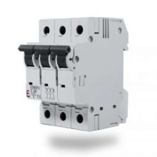 Автоматичний вимикач ETI 002115510 ETIMAT 6 3p B 2А (6 kA) - 2115510