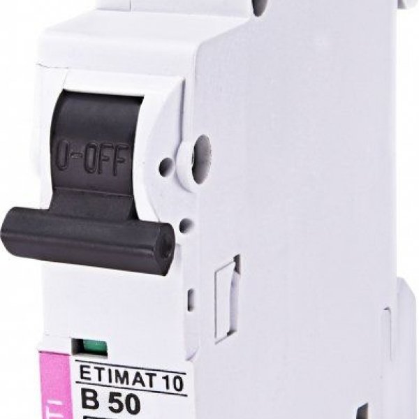 Автоматический выключатель ETI 002121721 ETIMAT 10 1p B 50А (6 kA) - 2121721