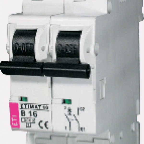 Автоматический выключатель ETI 002133708 ETIMAT 10 2p C 2А (10 kA) - 2133708