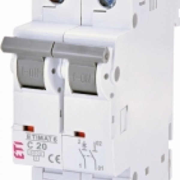 Автоматичний вимикач ETI 002142517 ETIMAT 6 1p+N С 20А (6 kA) - 2142517