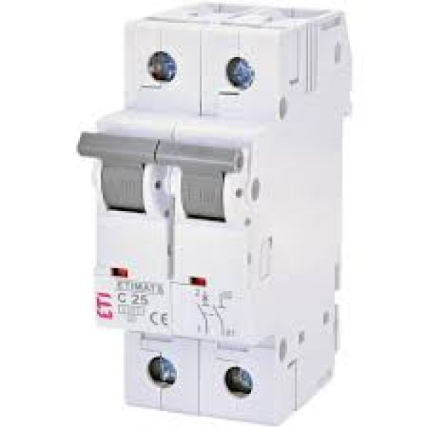 Автоматичний вимикач ETI 002142518 ETIMAT 6 1p+N С 25А (6 kA) - 2142518