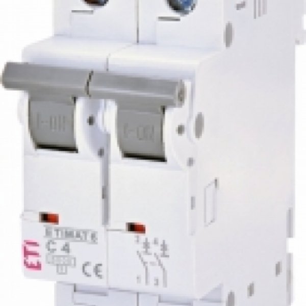 Автоматический выключатель ETI 002143510 ETIMAT 6 2p C 4A (6kA) - 2143510