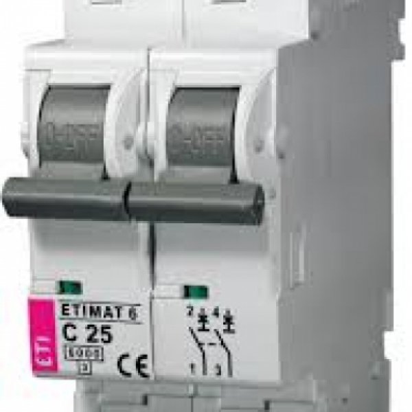 Автоматичний вимикач ETIMAT 6 2p С 25А - 2143518