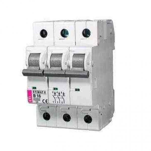 Автоматичний вимикач ETI 002145515 ETIMAT 6 3p C 13А (6 kA) - 2145515