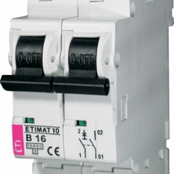 Автоматический выключатель ETI 002153732 ETIMAT 10 2р D 100А (15 kA) - 2153732