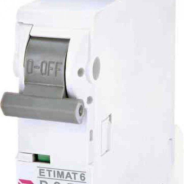 Автоматичний вимикач ETI 002161501 ETIMAT 6 1p D 0.5A (6kA) - 2161501