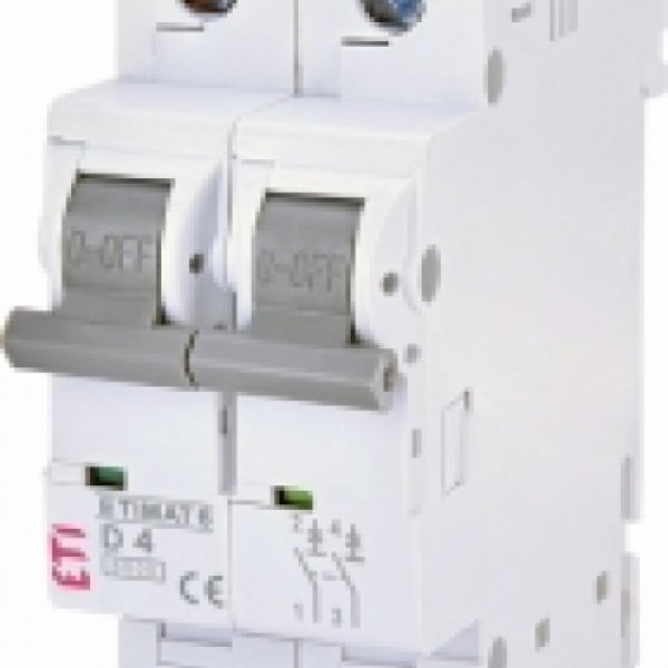 Автоматический выключатель ETI 002163510 ETIMAT 6 2p D 4A (6kA) - 2163510