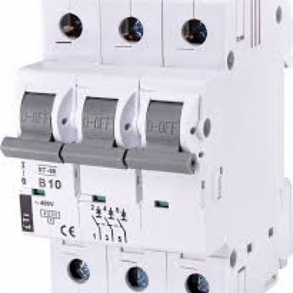 Автоматичний вимикач ETI 002175314 ST-68 3p B 10А (4.5 kA) - 2175314