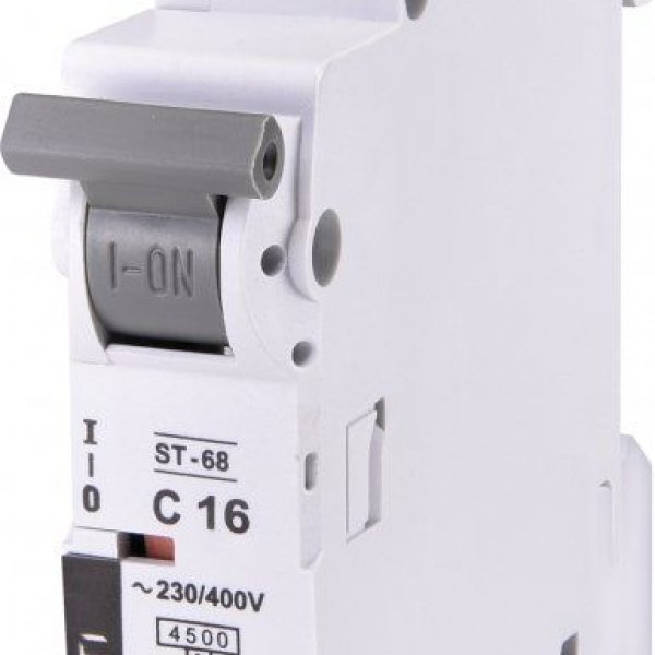 Автоматичний вимикач ETI 002181316 ST-68 1p С 16А (4.5 kA) - 2181316