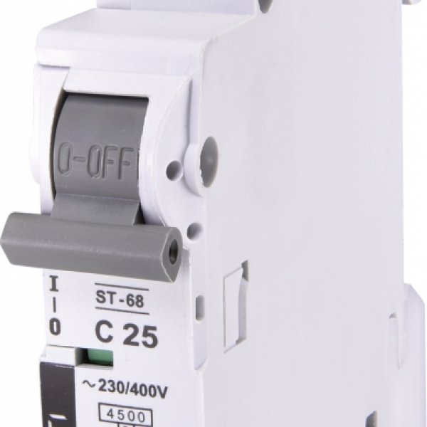 Автоматичний вимикач ETI 002181318 ST-68 1p С 25А (4.5 kA) - 2181318