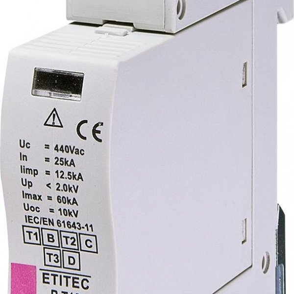 Ограничитель перенапряжения ETI 002440315 ETITEC B T12 440/12.5 (1+0) 1p - 2440315