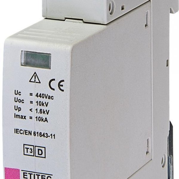 Обмежувач напруги ETI 002440419 ETITEC D T3 440/3 (1+0) 1p - 2440419