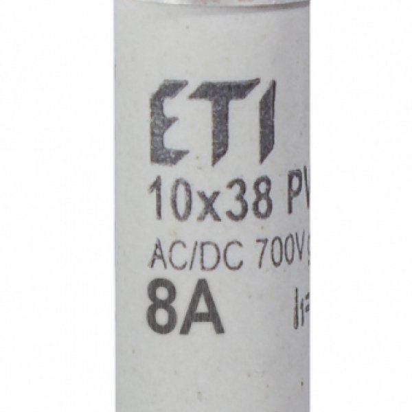 Запобіжник ETI 002625020 CH 10x38 gR-PV 8A 700V (30kA) - 2625020