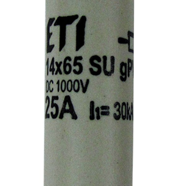 Предохранитель ETI 002637329 CH SU 14x65 gPV 25A 1000V (10kA) - 2637329