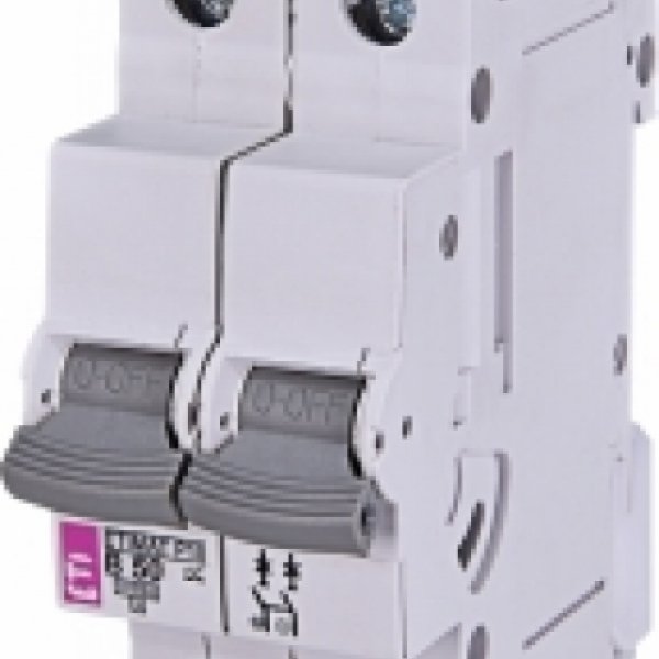 Автоматичний вимикач ETI 265020100 ETIMAT P10 DC 2p B 50A (10kA) - 265020100