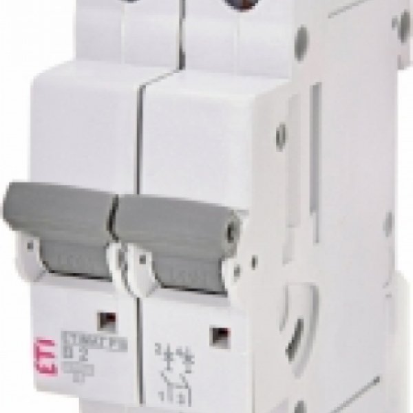 Автоматичний вимикач ETI 270220108 ETIMAT P10 2p B 2A (10kA) - 270220108