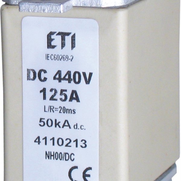 Ножовий запобіжник ETI 004110220 NH-1C DC 20A 440V DC - 4110220