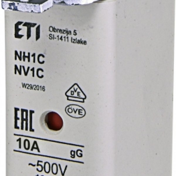 Предохранитель ETI 004184204 NH-1C/gG 10A 500V KOMBI - 4184204