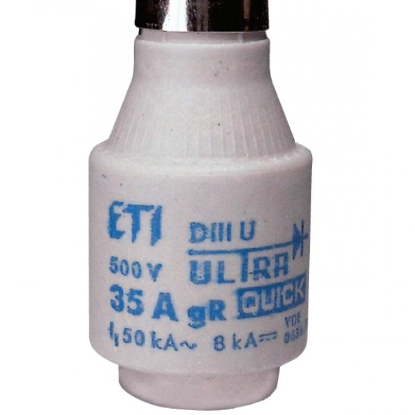 Предохранитель ETI 004323001 DIIIUQ35A/500V gR (50 kA) - 4323001