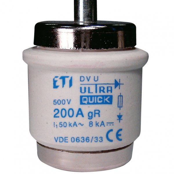 Запобіжник ETI 004325002 DVUQ160A/500V gR (50 kA) - 4325002