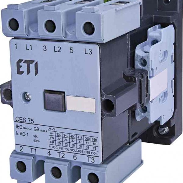 Контактор ETI 004646562 CES 75.22 (37 kW) 24V AC - 4646562