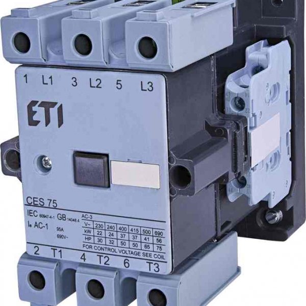 Контактор ETI 004646563 CES 75.22 (37 kW) 230V AC - 4646563