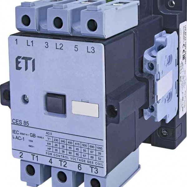 Контактор ETI 004646565 CES 85.22 (45 kW) 230V AC - 4646565