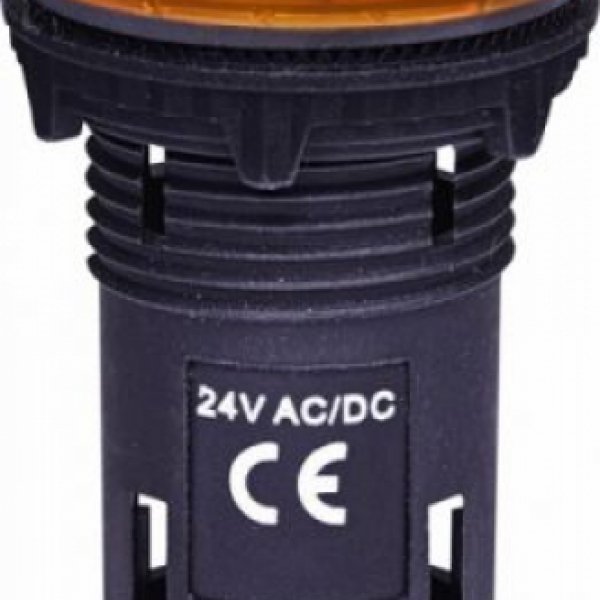 Матовая сигнальная лампа ETI 004771214 ECLI-024C-A 24V AC/DC (оранжевая) - 4771214
