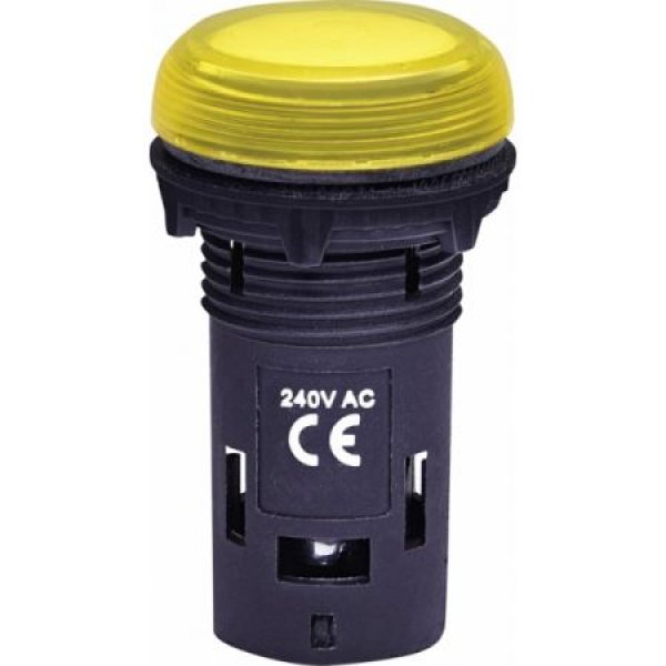 Матовая сигнальная лампа ETI 004771232 ECLI-240A-Y 240V AC (желтая) - 4771232