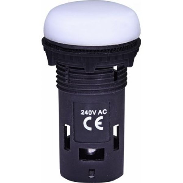 Матовая сигнальная лампа ETI 004771235 ECLI-240A-W 240V AC (белая) - 4771235