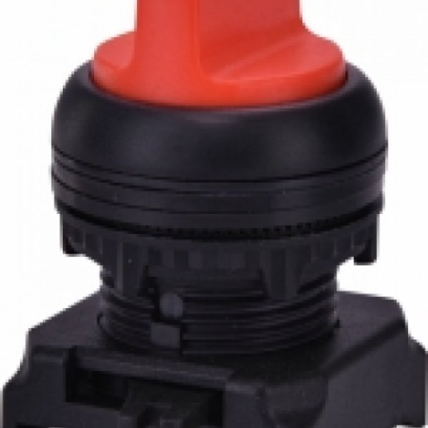 Двухпозиционный поворотный выключатель ETI 004771320 EGS2-N90-R с фиксацией 0-1 90° (красный) - 4771320