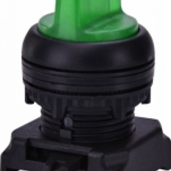 Двопозиційний поворотний вимикач ETI 004771337 EGS2I-N90-G з фіксацією з підсвічуванням 0-1 90° (зелений) - 4771337